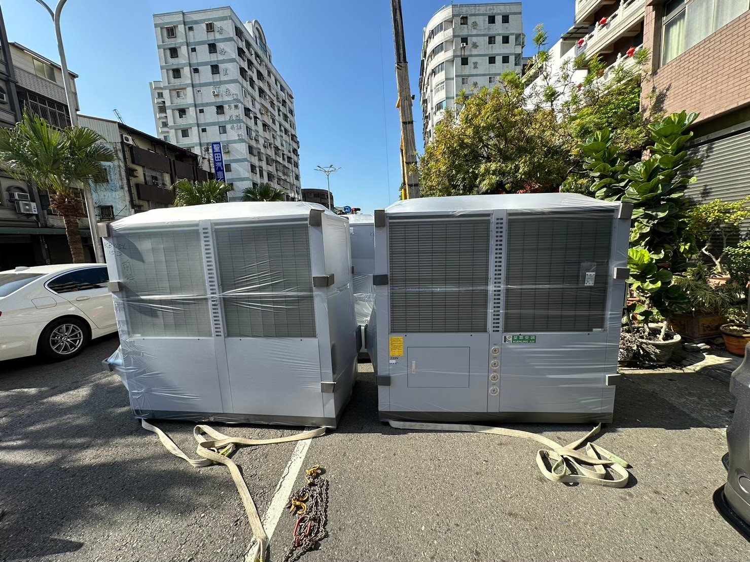 部分設備進場時的外觀