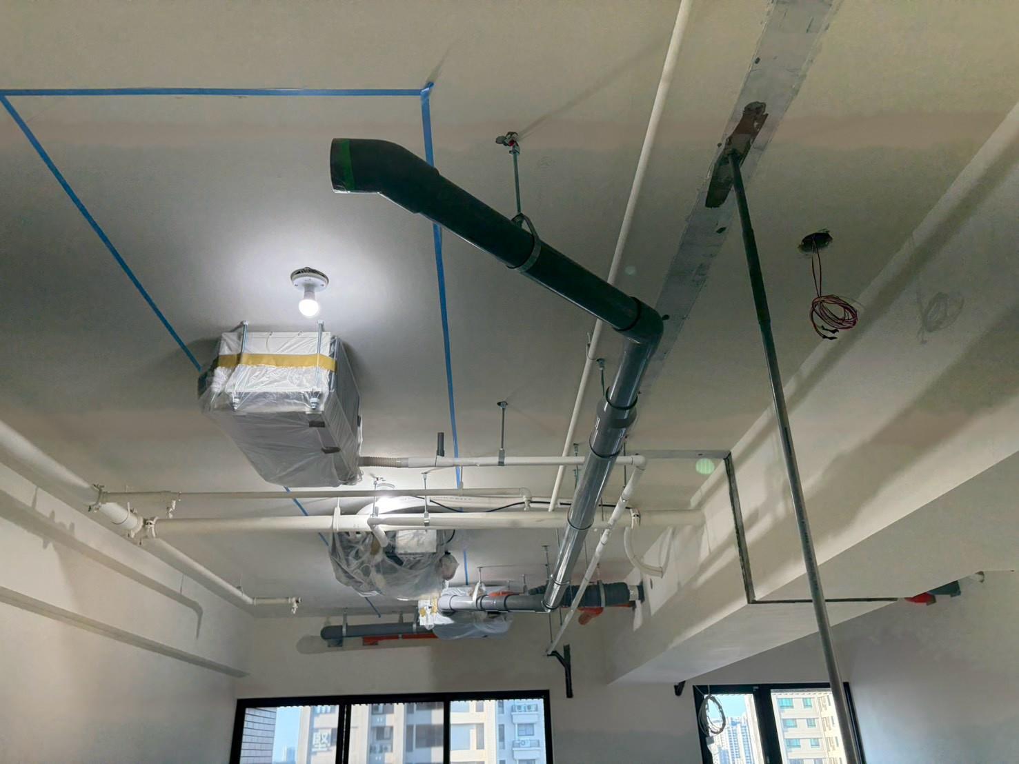 仰德美術館19F設備與管路施工紀錄